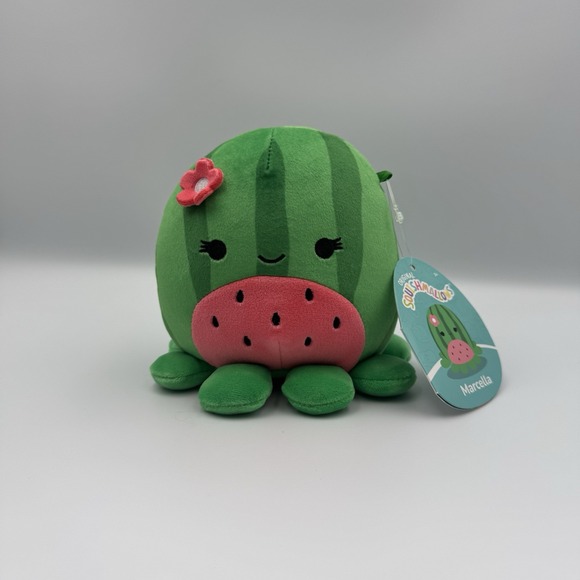 Squishmallows‎ Fruit Hybrid 5" Plush Marcella The Watermelon Octopus NWT - Picture 1 of 8